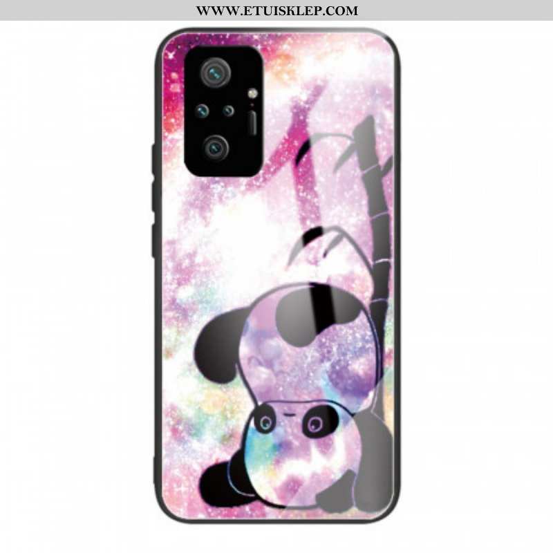 Etui do Xiaomi Redmi Note 10 Pro Panda I Bambusowe Szkło Hartowane